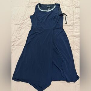 Elegant Navy Blue Women's Dress